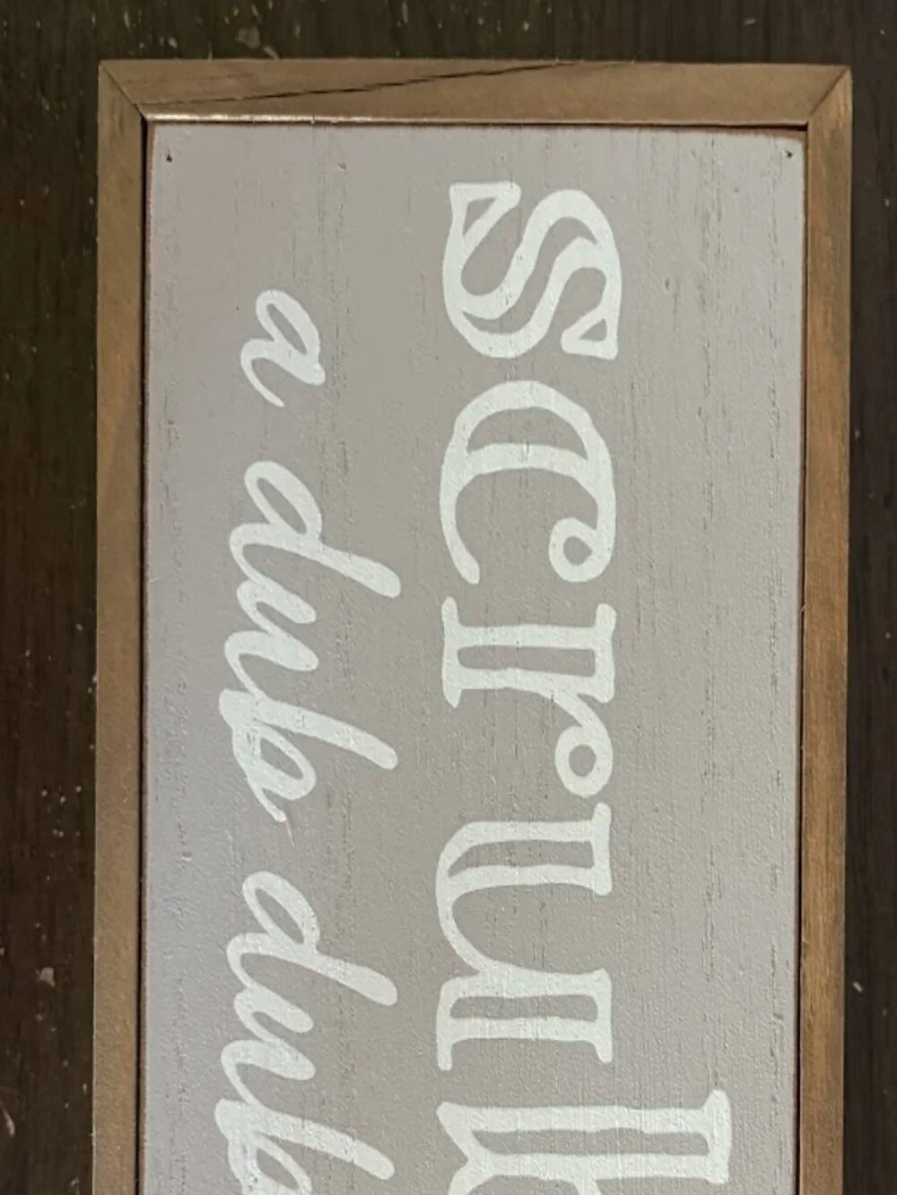 Set of 2 - Brush Your Teeth & Scrub A Dub Dub - Farmhouse Bathroom Box Signs